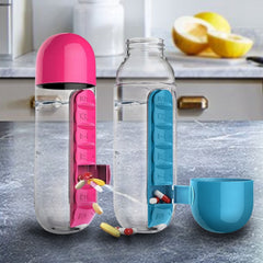 Pametna Boca za Vodu s Ugrađenim Organizatorom za Tablete