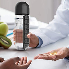 Pametna Boca za Vodu s Ugrađenim Organizatorom za Tablete