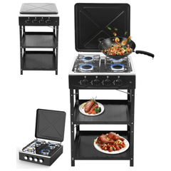 Moderna plinska kuhinjska ploča s 4 plamenika "Boko" za vrhunsko kuhanje