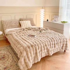 Luksuzna 4-dijelna Posteljina od Umjetnog Krzna "Cocolino" za Udobno Spavanje