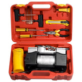 Inovativni dvocilindrični kompresor za gume + Komplet za popravak guma