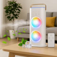 Dvostruki LED ventilator s funkcijom ovlaživanja za optimalnu svježinu!