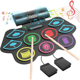 Električni Sklopivi Set Bubnjeva sa Bluetooth i 1000 mAh Baterijom – Zabava na Dodir!