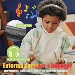 Električni Sklopivi Set Bubnjeva sa Bluetooth i 1000 mAh Baterijom – Zabava na Dodir!