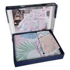 Set Posteljine "Flamingo" u 4 Dijela - Savršeni Detalj za Vašu Spavaću Sobu!