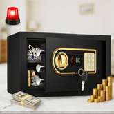 Zlatna" sef sa digitalnim kodom i ključem за sigurnu pohranu ваших vrednosti