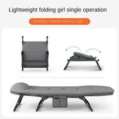 Stylish Grey Folding Lounge Chair