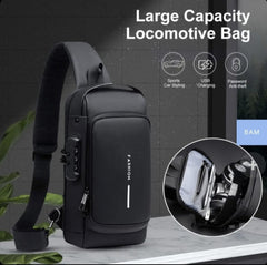 SMART Muška Torbica Preko Ramena – USB Priključak + Zaštitna Brava