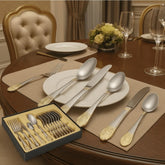 🍽️ Moderni Set Pribora za Jelo za 12 Osoba + Luksuzni Kofer