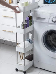 🛁 Kupatilska Polica sa Točkićima – Red, Stil i Praktičnost u Vašem Kupatilu!