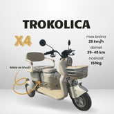 lektrični trocikl X4 – Sigurnost, stabilnost i udobnost na svakom metru!