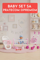 Beba set sa pratećom opremom – Cute Baby Collection