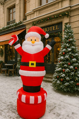 Djeda Mraz 2.2m – Rotirajući, Električni, Gigantska Novogodišnja Dekoracija