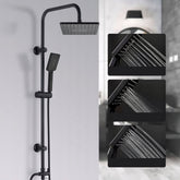 ItaloMix - Elegantan Crni Matt tuš set Lugano za savršeni tuširanje