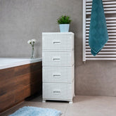 Elegantní ratanová komoda se 4 prostornými zásuvkami