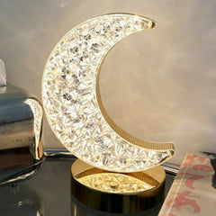 Očaravajuća Kristalna Lampa u Obliku Mjeseca