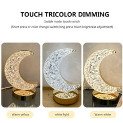 Očaravajuća Kristalna Lampa u Obliku Mjeseca