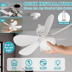 Elegantni LED luster s Ventilatorom "520" za stilsku i funkcionalnu rasvjetu vašeg prostora