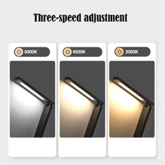 Moderna LED Stolna Lampa s Bežičnim Punjenjem i Ugrađenim Satom