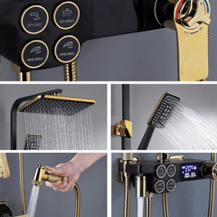 Elegantan Zlatni Tuš Baterija za Savršeno Opuštanje