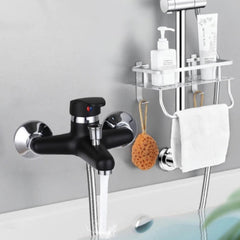 Moderna Crna Zidna Tuš Baterija za Elegantnu Kupatilski Ambijent