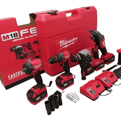 Set de Aku 4 en 1 "Milwaukee" - Potencia y Versatilidad en tus manos