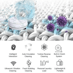 Učinkovita mini ultrazvučna turbina za temeljito pranje