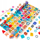 Svestrana Montessori Drvena Igračka 7u1 za Kreativnu Igru