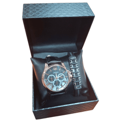 Elegantan muški poklon set: Sat i Narukvica "VKGO" za sofisticirane trenutke