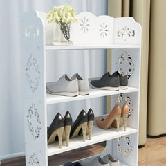 Elegantni Orientalni Poličar/Cipelar s 5 Prostranih Polica