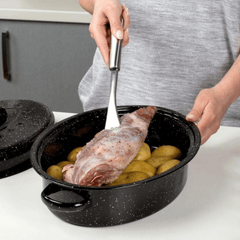 Elegantni emajlirani pekač s poklopcem za savršeno pečenje