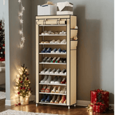 Elegantni platneni nosač cipela sa 9 polica