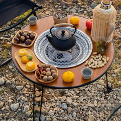 Višenamjenski Prijenosni Roštilj i Stolić za Uživanje na Otvorenom