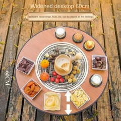 Višenamjenski Prijenosni Roštilj i Stolić za Uživanje na Otvorenom