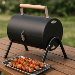 Prijenosni stolni roštilj na drveni ugalj – idealan za svaki piknik i okupljanje