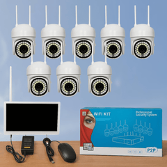 Komplet Profesionalnog Sigurnosnog Sistema sa 8 FULL HD PTZ Kamera