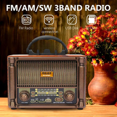 Vintage Bežični Radio "M-1932BT" - Klasični Šarm sa Modernim Funkcijama