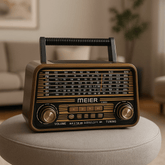 Radio rétro "M-1940BT" - Son Vintage et Connectivité Bluetooth
