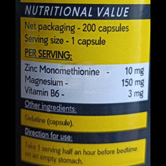 Rex Nutrition" Premium Zinc & Magnesium Blend for Enhanced Wellness