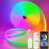 Rixme 5m RGB LED Neon Strip - Illuminate Your Space with Vibrant Colors!