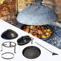 Unikatni Sač Peka – Ručno Kovani Set s Tepsijom od 50 cm