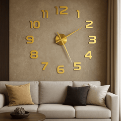 Savršen 3D Zidni Sat s Samoljepljivim Dizajnom