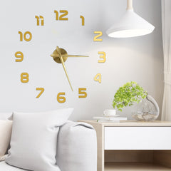 Savršen 3D Zidni Sat s Samoljepljivim Dizajnom