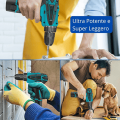 Komplet Mini Bušilice i Brusilice sa 2 Baterije 48V "CH-003" - Savršeni Alat za Svaki Projekt!