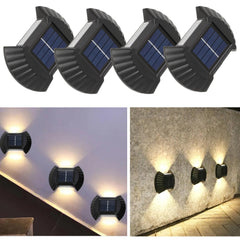 Elegantan set od 4 solarne zidne lampe za savršenu atmosferu u vašem prostoru!