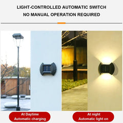 Elegantan set od 4 solarne zidne lampe za savršenu atmosferu u vašem prostoru!