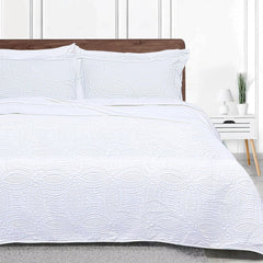 Elegantni Trapunto Set Prekrivača s 2 Jastučnice