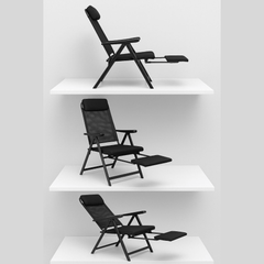 Unikatna Sklopiva Stolica s Udobnim Izvlačivim Naslonom za Noge