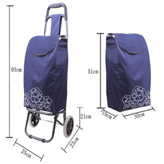 Praktična sklopiva torba/kolica s točkovima za lako prenošenje