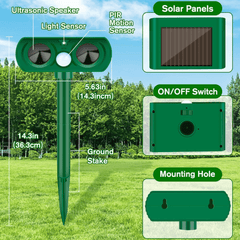Revolucionarni Solarni Ultrazvučni Uređaj za Odbijanje Štetočina "SONICFIELD